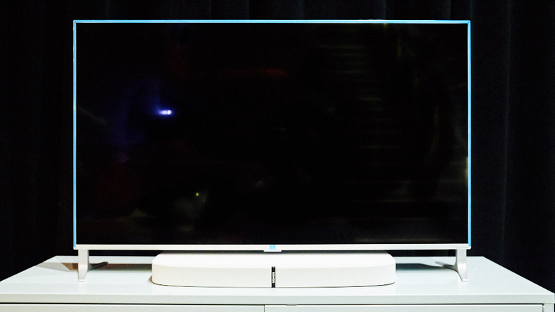 It looks so ugly sticking out from beneath the television. Though it would probably look great under an older TV pedestal.